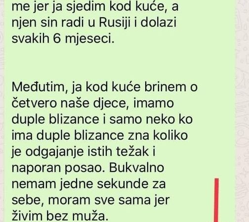 “Svekrva će me u grob otjerati, kaže da imam ljubavnika…”