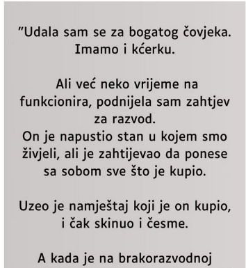 “UDALA SAM SE ZA JAK0 B0GAT0G Č0VJEKA IMAMO I KĆERKU…” “UDALA SAM SE ZA JAK0 B0GAT0G Č0VJEKA IMAMO I KĆERKU…”