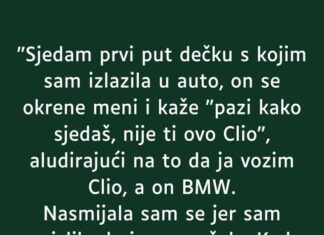 “ULAZIM PRVI PUT U AUTO KOD DEČKA SA KOJIM IZLAZIM…” “ULAZIM PRVI PUT U AUTO KOD DEČKA SA KOJIM IZLAZIM…”