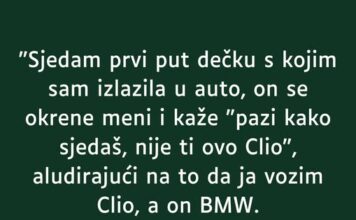 “ULAZIM PRVI PUT U AUTO KOD DEČKA SA KOJIM IZLAZIM…” “ULAZIM PRVI PUT U AUTO KOD DEČKA SA KOJIM IZLAZIM…”