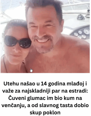 Utehu našao u 14 godina mlađoj i važe za najskladniji par na estradi: Čuveni glumac im bio kum na venčanju, a od slavnog tasta dobio skup poklon