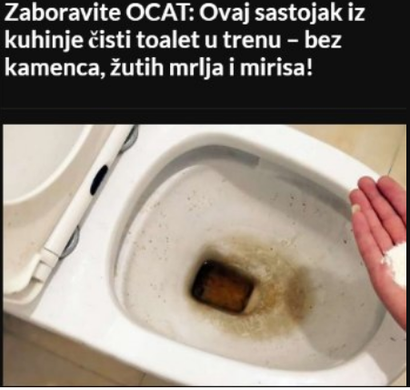 Zaboravite OCAT: Ovaj sastojak iz kuhinje čisti toalet u trenu – bez kamenca, žutih mrlja i mirisa!