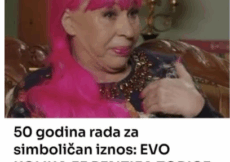 50 godina rada za simboličan iznos: EVO KOLIKA JE PENZIJA ZORICE BRUNCLIK