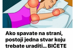 Ako spavate na strani, postoji jedna stvar koju trebate uraditi… BIĆETE NAM ZAHVALNI!