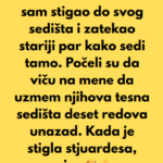 “Bio sam šokiran kada sam stigao do svog sedišta i zatekao stariji par kako sedi tamo…”