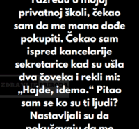 “Bio sam u drugom razredu u mojoj privatnoj školi…”