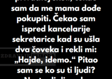 “Bio sam u drugom razredu u mojoj privatnoj školi…”