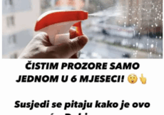 ČISTIM PROZORE SAMO JEDNOM U 6 MJESECI! 😲👆Susjedi se pitaju kako je ovo moguće. Dobio sam super poticaj! ČISTIM PROZORE SAMO JEDNOM U 6 MJESECI! 😲👆Susjedi se pitaju kako je ovo moguće. Dobio sam super poticaj!