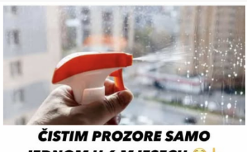 ČISTIM PROZORE SAMO JEDNOM U 6 MJESECI! 😲👆Susjedi se pitaju kako je ovo moguće. Dobio sam super poticaj!