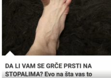 DA LI VAM SE GRČE PRSTI NA STOPALIMA? Evo na šta vas to upozorava, može biti znak većih problema