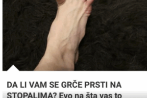 DA LI VAM SE GRČE PRSTI NA STOPALIMA? Evo na šta vas to upozorava, može biti znak većih problema
