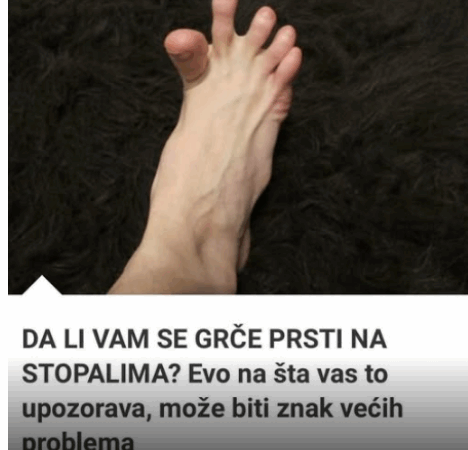 DA LI VAM SE GRČE PRSTI NA STOPALIMA? Evo na šta vas to upozorava, može biti znak većih problema