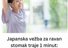 Japanska vežba za ravan stomak traje 1 minut: Popravlja držanje i sužava struk, a ne pomerate se s mesta