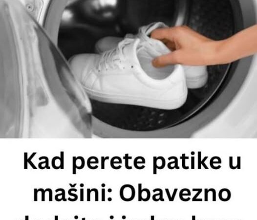 Kad perete patike u mašini: Obavezno dodajte i jednu kesu, evo zašto!