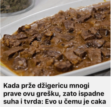 Kada prže džigericu mnogi prave ovu grešku, zato ispadne suha i tvrda: EVO U ČEMU JE CAKA