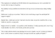 “Moj najstariji sin naslijedio je 30.000 dolara od svog pokojnog oca…”