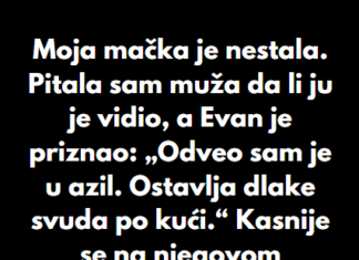 “Moja mačka je nestala. Pitala sam muža da li ju je vidio, a Evan je priznao…” “Moja mačka je nestala. Pitala sam muža da li ju je vidio, a Evan je priznao…”