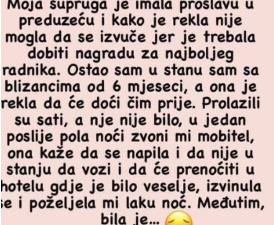 “Moja supruga je imala proslavu u preduzeću”