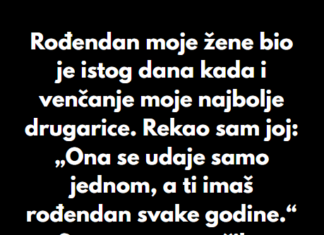 “Moja žena je nedeljama planirala proslavu svog 37. rođendana…” “Moja žena je nedeljama planirala proslavu svog 37. rođendana…”