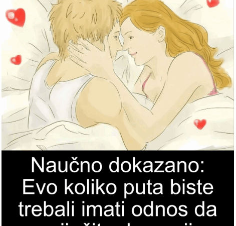 Naučno dokazano: Evo koliko puta biste trebali imati odnos da spriječite depresiju