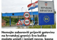 Nemojte zaboraviti prijaviti gotovinu na hrvatskoj granici: Kazne su drastične