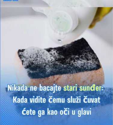 Nikada ne bacajte stari sunđer: Kada vidite čemu služi čuvat ćete ga kao oči u glavi