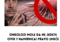 ONKOLOZI MOLE DA NE JEDETE OVIH 7 NAMIRNICA! PRAVO SMEĆE KOJE IZAZIVA TEŠKA OBOLJENJA!