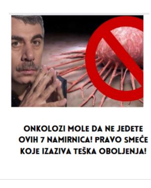 ONKOLOZI MOLE DA NE JEDETE OVIH 7 NAMIRNICA! PRAVO SMEĆE KOJE IZAZIVA TEŠKA OBOLJENJA!