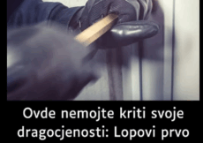 Ovde nemojte kriti svoje dragocjenosti: Lopovi prvo provjere ovih 5 mjesta u vašem domu