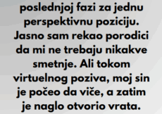 “Posle meseci traženja posla, konačno sam dobio razgovor za posao u poslednjoj fazi za jednu perspektivnu poziciju…”