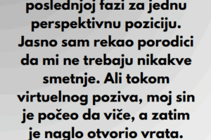 “Posle meseci traženja posla, konačno sam dobio razgovor za posao u poslednjoj fazi za jednu perspektivnu poziciju…”