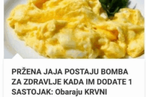 PRŽENA JAJA POSTAJU BOMBA ZA ZDRAVLJE KADA IM DODATE 1 SASTOJAK: Obaraju KRVNI PRITISAK I Štite Od Moždanog Udara