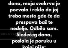 “Sledeće nedelje moj muž i ja idemo na odmor….”