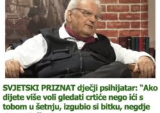 SVJETSKI PRIZNAT dječji psihijatar: “Ako dijete više voli gledati crtiće nego ići s tobom u šetnju, izgubio si bitku, negdje si pogriješio!”