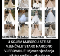 U KOJEM MJESECU STE SE VJENČALI? STARO NARODNO VJEROVANJE: Mjesec vjenčanja otkriva sudbinu, ako ste se vjenčali u AUGUSTU…