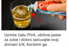 Uzmite čašu PIVA, obične paste za zube i dobro sačuvajte ovaj domaći trik: Koristim ga godinama i preporučujem svima! Uzmite čašu PIVA, obične paste za zube i dobro sačuvajte ovaj domaći trik: Koristim ga godinama i preporučujem svima!