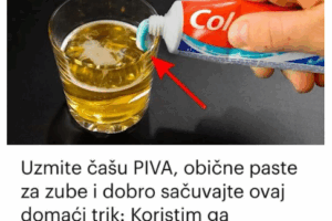 Uzmite čašu PIVA, obične paste za zube i dobro sačuvajte ovaj domaći trik: Koristim ga godinama i preporučujem svima!