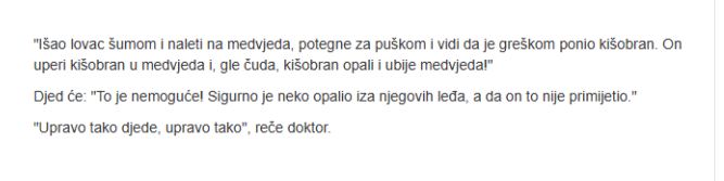 Vic dana: Starac, kišobran i doktor