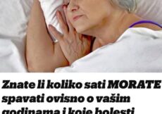 Znate li koliko sati morate spavati u zavisnosti od godina i koje bolesti nedostatak sna može uzrokovati? Zapamtite ovo!