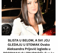 BLISTA U BELOM, A SVI JOJ GLEDAJU U STOMAK Ovako Aleksandra Prijović izgleda u POODMAKLOJ TRUDNOĆI: Evo ko joj pravi društvo