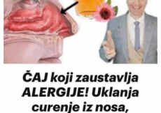 ČAJ koji zaustavlja ALERGIJE! Uklanja curenje iz nosa, svrbež očiju, kašalj