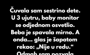 “Čuvala sam sestrino dete. U 3 ujutru, baby monitor se odjednom upalio…” “Čuvala sam sestrino dete. U 3 ujutru, baby monitor se odjednom upalio…”