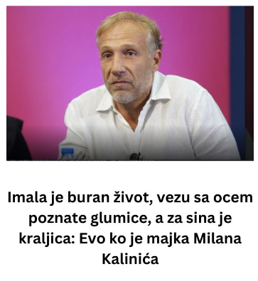Imala je buran život, vezu sa ocem poznate glumice, a za sina je kraljica: Evo ko je majka Milana Kalinića
