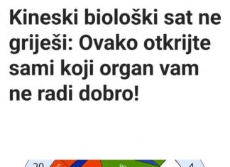 Kineski biološki sat ne griješi: Ovako otkrijte sami koji organ vam ne radi dobro! Kineski biološki sat ne griješi: Ovako otkrijte sami koji organ vam ne radi dobro!