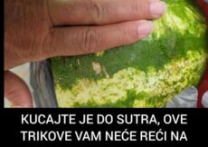 KUCAJTE JE DO SUTRA, OVE TRIKOVE VAM NEĆE REĆI NA PIJACI! Znate li pravilno da izaberete SLATKU lubenicu – evo kako