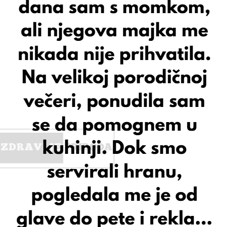 Moja buduća svekrva me je ponizila na porodičnoj večeri — ali to je bio tek početak.