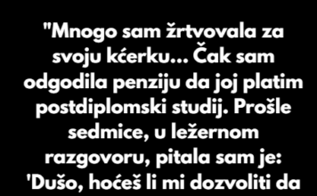 “Moja kćerka odbija da se brine o meni u starosti — pa sam povukla potez zbog kojeg će zažaliti” “Moja kćerka odbija da se brine o meni u starosti — pa sam povukla potez zbog kojeg će zažaliti”