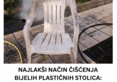NAJLAKŠI NAČIN PRANJA BIJELIH PLASTIČNIH STOLICA: Potrebno je SAMO da pomiješate JEDAN SASTOJAK sa vodom i FLEKE NESTAJU ZAČAS