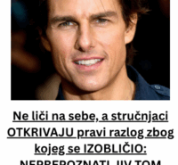 Ne liči na sebe, a stručnjaci OTKRIVAJU pravi razlog zbog kojeg se IZOBLIČIO: NEPREPOZNATLJIV TOM KRUZ ŠOKIRAO JAVNOST