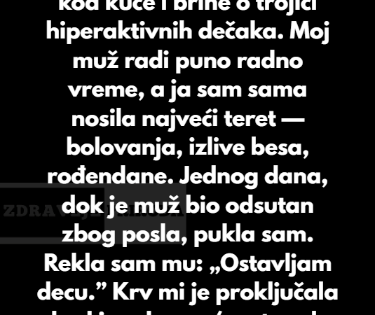 Odbijam da budem mama 24/7 — a moj muž misli da sam negativac